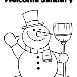 Fine Hello January Coloring Page Free Printable Pages For Kids Seniors Welcome