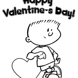 Free Printable Valentine Coloring Pages For Kids Valentines Happy Boys Heart Boy Print Color Card Holiday