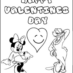 Preeminent Free Printable Valentine Coloring Pages For Kids Valentines Disney Minnie Daisy Fun Color Facial
