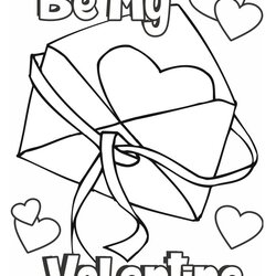 Valentine Day Coloring Pages Valentines Card Happy Cards Printable Print Kids Crafts Drawing Election Sheets