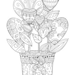 Wizard Valentine Day Coloring Pages Heart Love Themed For Valentines Adult Flowers Printable Adults Mom