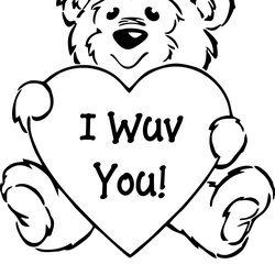 Fine Valentines Day Coloring Pages For Preschool At Free Download Online