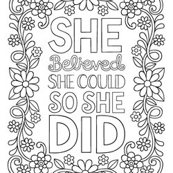 Cool Quote Coloring Pages For Adults Android
