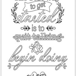 Magnificent Inspirational Quote Coloring Pages For Adults Kids Activities Blog Quotes