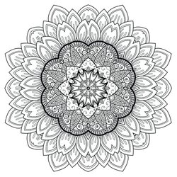 Outstanding Relaxing Coloring Pages At Free Printable Stress Relief Therapy Relaxation Drawing Mandala Adults