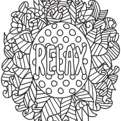 The Highest Quality Relax Coloring Pages Home Relaxation Adults