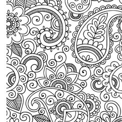 Excellent Relax Coloring Pages Home Intermediate Sheets Therapeutic Mandala Paisley Henna