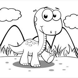 Dinosaur Coloring Pages For Preschoolers Printable Page Preschool