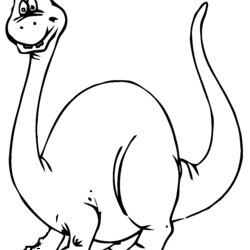 Magnificent Outstanding Dinosaur Coloring Pages Kids Dinosaurs Cartoon Line Drawing Cute Printable Skeleton