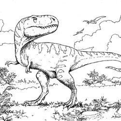 Exceptional Outstanding Dinosaur Coloring Pages Printable