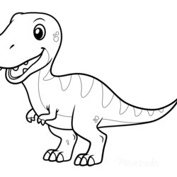 Preeminent Free Dinosaur Coloring Pages Motherly Image