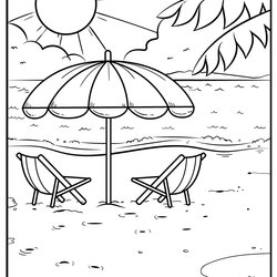 Champion Free Printable Beach Coloring Pages