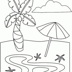 Printable Coloring Pages Beach