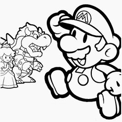 Coloring Pages Mario Free And Printable