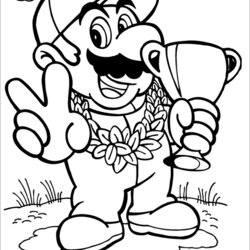 Tremendous Free Coloring Library Mario Super Brothers Pages Sheets Print Allow Break Children Take Visit