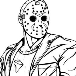 Jason Coloring Pages Online Killer