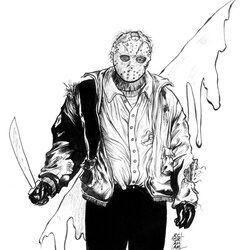 Fantastic Printable Jason Coloring Pages