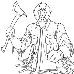 Exceptional Jason Coloring Pages Page