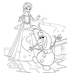 Outstanding Frozen Free To Color For Children Kids Coloring Pages Print Elsa Olaf Beautiful Disney