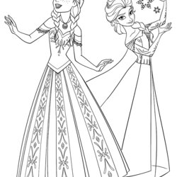 Eminent Frozen Coloring Pages Birthday Printable