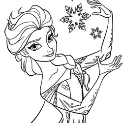 Splendid Frozen Coloring Pages At Free Printable Color Print