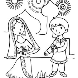 The Highest Quality Diwali Coloring Pages Home Colouring Kids Happy Celebrate Printable Sketches Print