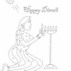Supreme Diwali Coloring Pages Colouring Kids Sheets Print Library Popular