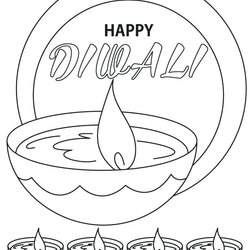 Splendid Happy Diwali Coloring Pages At Free Printable Crackers Sheet Template Kids Color Festival Light