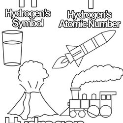 Capital Free Coloring Pages From The Periodic Table Of Elements Book Science Chemistry Hydrogen Sheet Kids