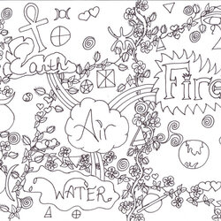 Champion Elements Coloring Page By Darkened Child On License Derivative Attribution Noncommercial Commons