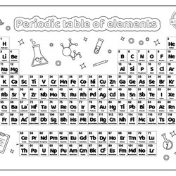 Creative Periodic Table Elements Printable Coloring Pages Kids