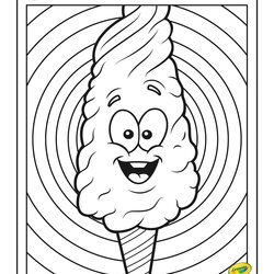 Swell Silly Coloring Page At Free Printable Pages Crayola Scents Candy Cotton Color Colouring Kids Funny