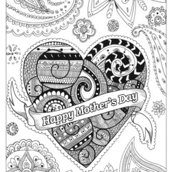 Sterling Mother Day Adult Coloring Pages Mothers Patterns Beautiful