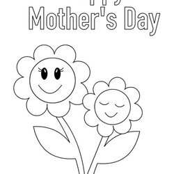 Worthy Day Coloring Pages Mothers Mother Happy Card Printable Cards Greeting Kids Sheets Sheet Drawing