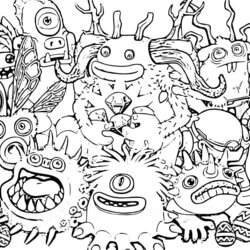 High Quality My Singing Monsters Coloring Pages Home