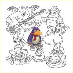Perfect My Singing Monsters Printable Coloring Pages Free Easy To Print