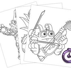 Superlative Singing Monsters Coloring Pages My Weekly