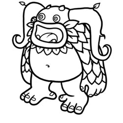 Superior Singing Monsters Coloring Pages My Shout Beard Ethereal