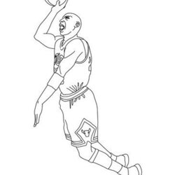 High Quality Michael Jordan Coloring Page From Basketball Pages More Kobe Bryant Color Printable Print Logo