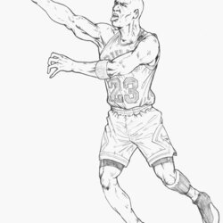 Smashing Michael Jordan Coloring Page Pages For Kids And Adults Logo Drawing Printable Air Shoe Print