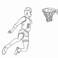 Preeminent Coloring Pages Kids Michael Jordan Print Basketball Carmelo Anthony Printable Players Colouring