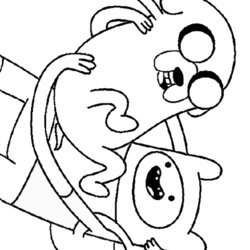 Adventure Time Coloring Pages Printable Color Print