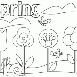 Smashing Preschool Spring Coloring Pages Home Popular