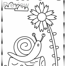 Excellent Spring Coloring Pages For Preschoolers