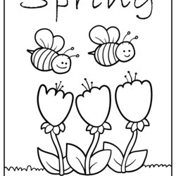 Fine Printable Spring Coloring Page Updated Home