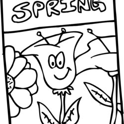 Super Preschool Spring Coloring Pages Home