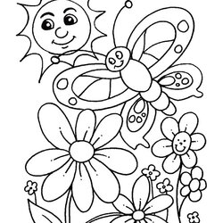 Preschool Coloring Pages Of Spring Download Free Color Sheet Day Page