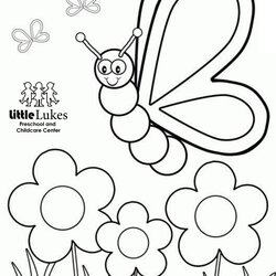 Worthy Free Spring Coloring Pages Little Preschool And Childcare Center Butterflies Butterfly