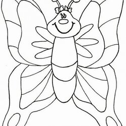 Very Good Get This Free Preschool Spring Coloring Pages To Print Butterfly Butterflies Fit