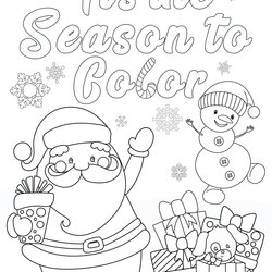 Cool Free Christmas Coloring Pages For Adults And Kids Happiness Is Homemade Fun Printable Cute Sheet